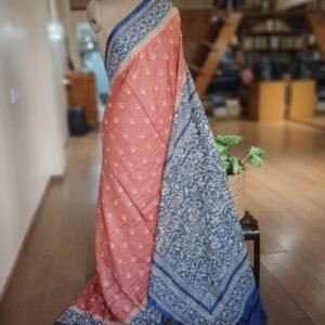 PadmaShree Takdira Begum’s Tussar Silk Kantha Saree – (TSKS0035)