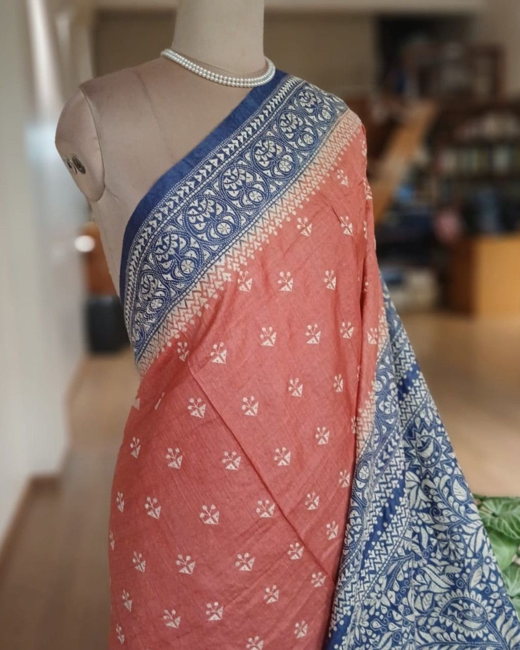 PadmaShree Takdira Begum’s Tussar Silk Kantha Saree – (TSKS0035) - Image 2