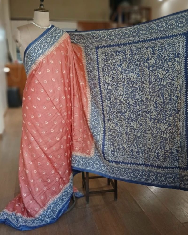 PadmaShree Takdira Begum’s Tussar Silk Kantha Saree – (TSKS0035) - Image 4