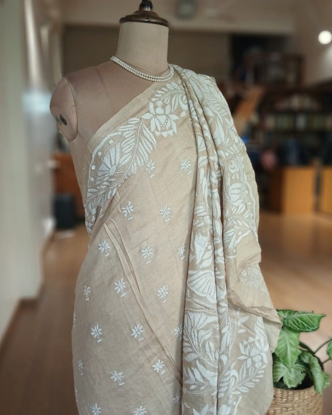 PadmaShree Takdira Begum’s Tussar Silk Kantha Saree – (TSKS0036) - Image 6