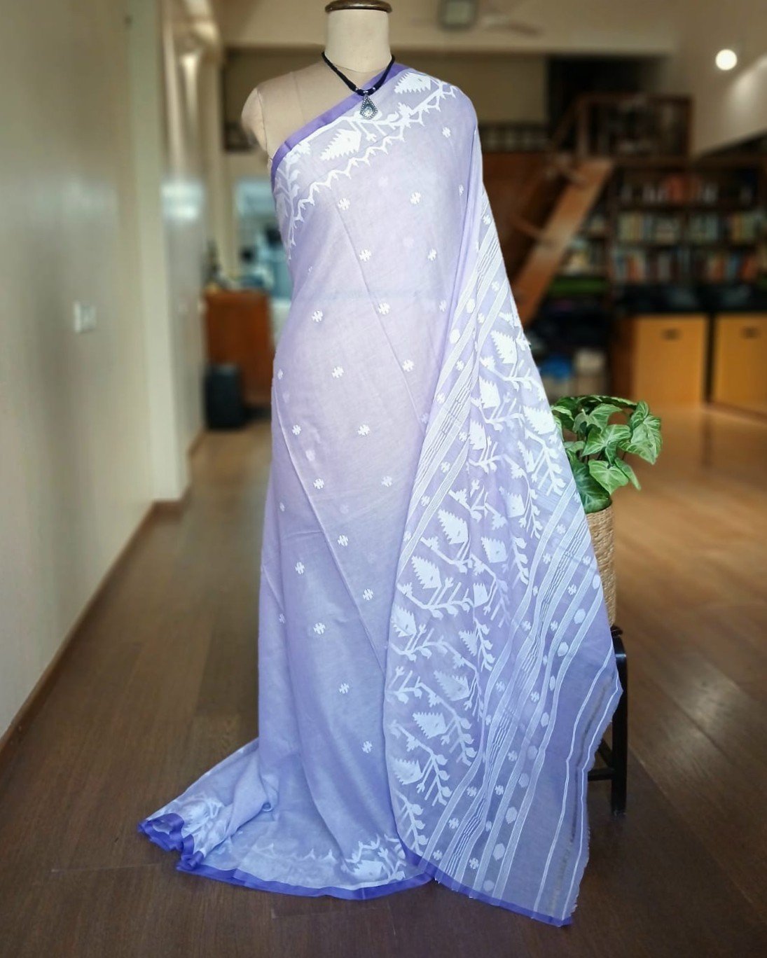 Soft Cotton Jamdani Handweave from Phulia – (JCHS0047)