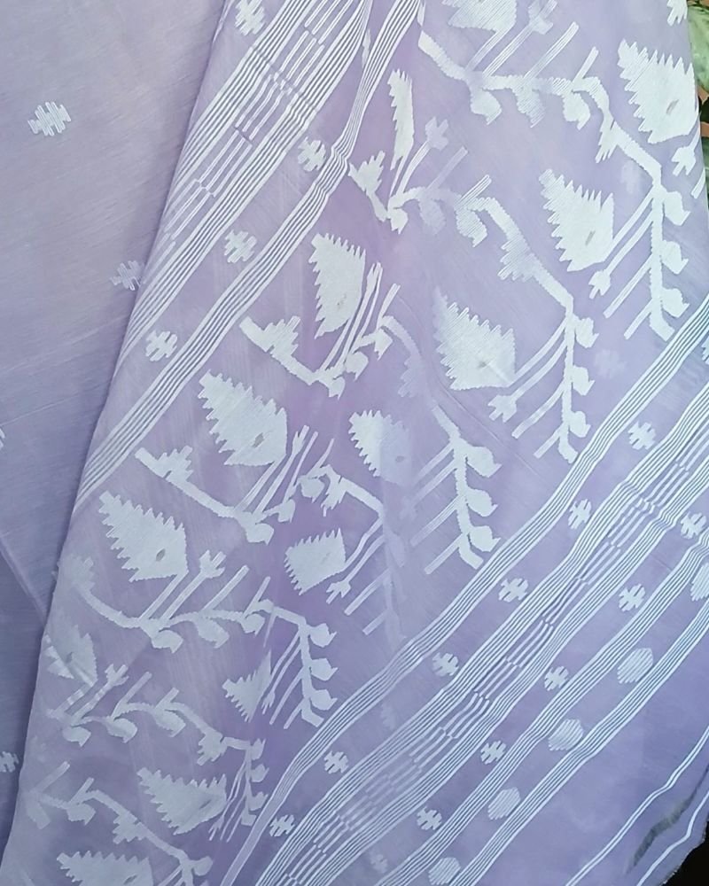 Soft Cotton Jamdani Handweave from Phulia – (JCHS0047) - Image 4