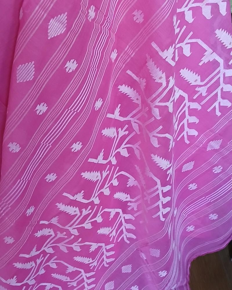 Soft Cotton Jamdani Handweave from Phulia – (JCHS0048) - Image 4