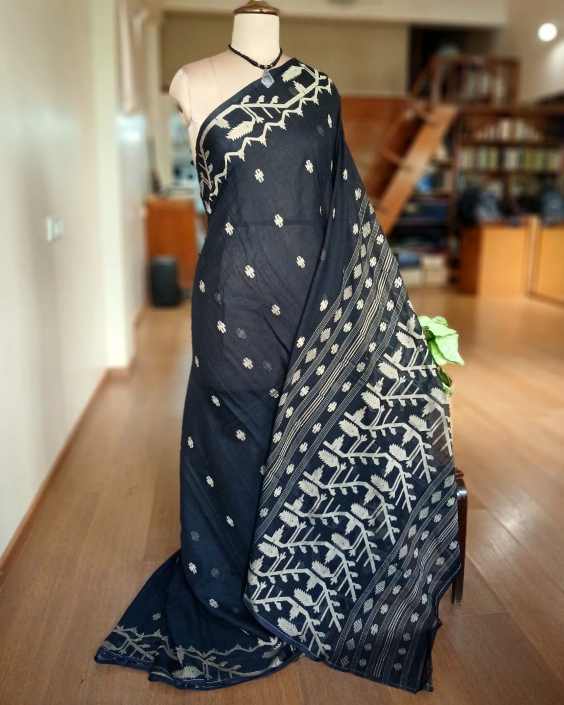Soft Cotton Jamdani Handweave from Phulia – (JCHS0052)