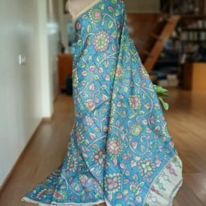 Handpainted Pen Kalamkari Saree – (HPKS0010)